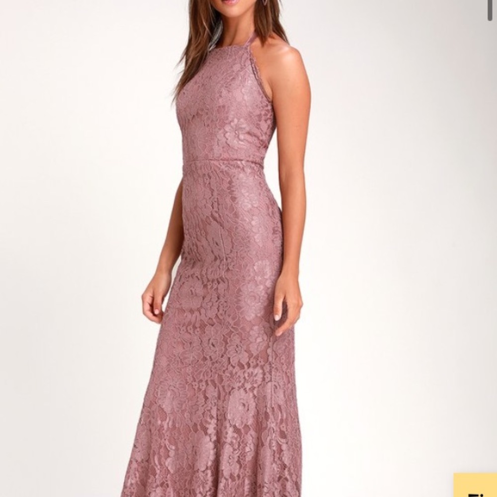 Lulus Lace Halter Dress